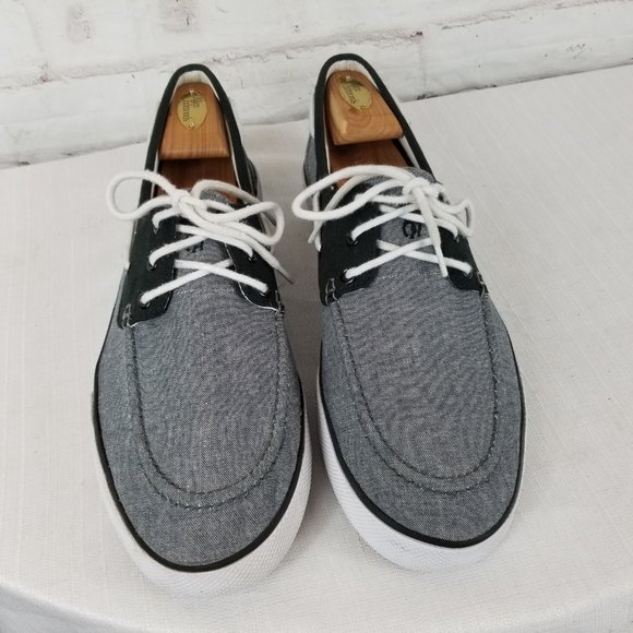 Polo Ralph Lauren Men's 12 D Franz Gray Black Boat Shoes - Picture 2 of 9
